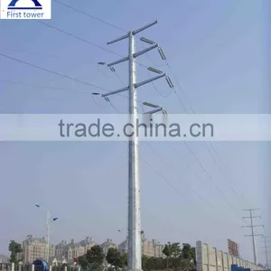 Galvanized 220kv Steel Power Pole thumbnail-1