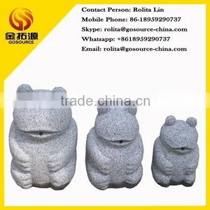 Eastern Dark Grey Polish Frog Garden Decor thumbnail-1