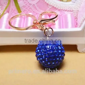 3D Alloy Metal Luxury Car Crystal Rhinestone Ball Keyring Keychain Wholesale thumbnail-4