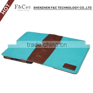 Book Style Canvas Case Cover for 2014 Amazon Kindle Touch E-bopk thumbnail-2