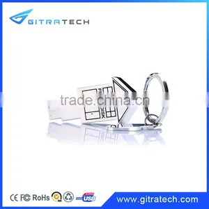 Metal House Shaped USB Flash Drive House thumbnail-1