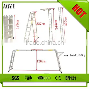 Industrail or Domestic Aluminium Retractable Aluminium Rust-proof Ladder Ladder AY-403 With En131 thumbnail-2