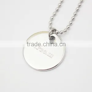 Fashion Jewellery Engraved Words Dream Hope Disk Pendant Jewelry Necklace thumbnail-6
