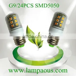 110LM/W Epistar Chips 12V E27 24pcs SMD5050 360LM 3years Warranty Led g9 3w thumbnail-1