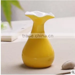 Chinese Ceramic Vase Wholesale Flower Shape With Bright and Colored Glazed for Furnishing thumbnail-4