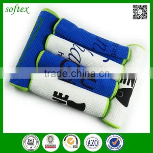 Wholesale Custom Printed Microfiber Golf Towel Waffle thumbnail-1