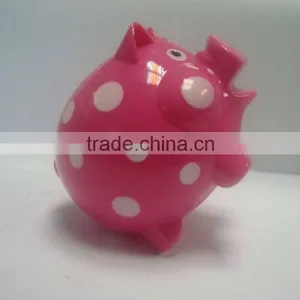 China Wholesale Colorful Plastic Lovely Piggy Saving Pot Money Bank Box for Sale thumbnail-3