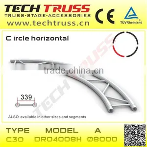 C40-DR04008H Aluminum Flat Circular Truss , Horizontal Arc Truss, Exhibition Truss thumbnail-1
