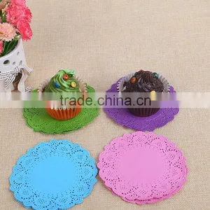 Laser Cut Cup Cake Wrapper Paper Doilies 4.5" Round Paper Doily thumbnail-1