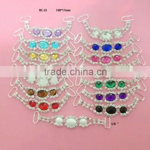 Stock Hot Selling Factory Price Rhinestone Connector for Headband/hairwear for Bikini (RC-53) thumbnail-1