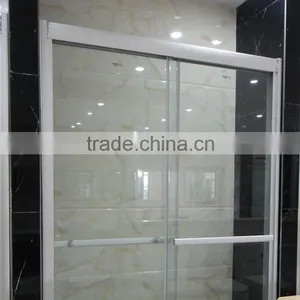 Freestanding Aluminum Building Shower Glass Door D16 thumbnail-2