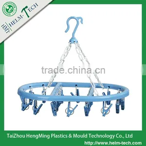 Folding Plastic Clothes Hanger With 20pegs--Z3133 thumbnail-1