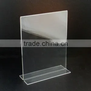 Acrylic T-shaped Sign Display Holder (Stand / Shelf ) thumbnail-1