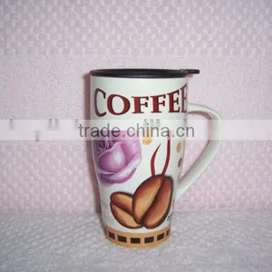 New Bone China 19oz Travel Mug With Design thumbnail-1