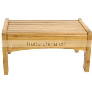 2016 New Bamboo Adjustable Foot Stool Toilet Stool thumbnail-1