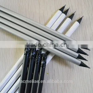 Promotion Standard Size Round Shape 2.0mm HB Lead Golf Pencil ( Black Wooden Pencil ) Sharpened With Eraser thumbnail-1