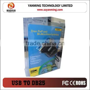 USB to Serial DB25 Female Parallel Port Printer Cable Adapter thumbnail-3