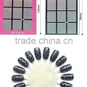 24 Style Nail Art Stamping Plate Nail Art Sticker Stencil Sticker Nail Art Sticker thumbnail-2