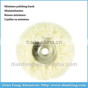 03T22 Cotton Yarn Miniature Wheel Shaped 22mm Rough Dental Laboratory Rotary Polishing Brush Cotton Yarn Buff thumbnail-1