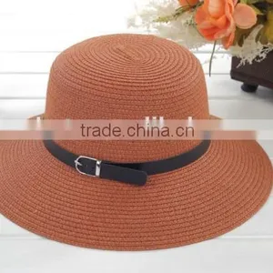 Top Level Excellent Quality Fashion Woman Beach Straw Hat thumbnail-1