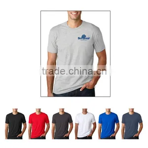 2015 New Promotional Adult Men Premium Fitted Blank Combed Cotton Jersy Short-Sleeve T-Shirt thumbnail-1