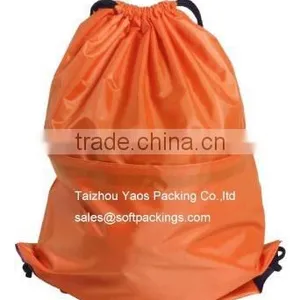 Promotional Polyester Drawstring Bag, Reusable Grocery Backpack Shopping Bag, Drawstring Bag With Zipper thumbnail-1