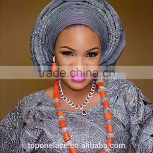 2016 Fashion African Bridal Beads Jewelry Set Coral Beads Jewelry Designs Nigerian Coral Beads Jewelry Set Wedding thumbnail-1