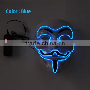 2016 Wholesale El Wire Light up Mask/Light Up EL Mask / el Wire Mask With High Quality Quality Choice thumbnail-2