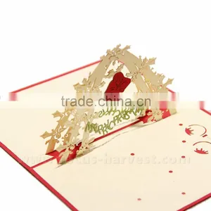 3D Bell Handmade Card Greeting Cards Christmas Gift Cards Handmade Postcards thumbnail-2