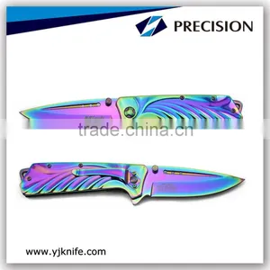 OEM Colorful Titanium Coated Folding Utility Knife for Gift Knife thumbnail-1
