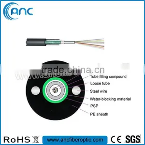GYXTW Uni-tube 2-12 Core Armored Outdoor Fiber Optic Cable for Telecommunication thumbnail-1