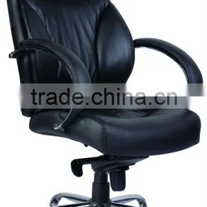 PU Leather Chromed Armrest and Base Buffalo Top Leather Office Chair AGS-6017-1 thumbnail-2