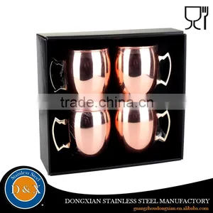 Hot Promotion Low Price Stainless Steel Copper Mugs Set thumbnail-2
