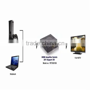 2 Ports Mini HDMI Switch 2x1 Support 3D 1080p Hdmi Switcher thumbnail-5