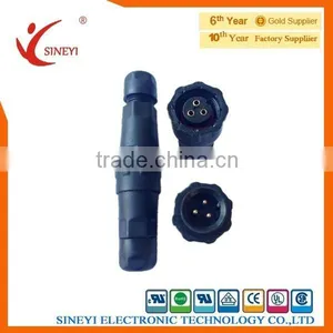3 Pin Male Female Electrical Waterproof Wire Connector thumbnail-1