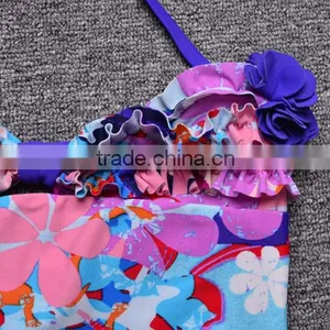 Stock 4T-14T Sweet Girl's One Piece Swimsuit Kids Models Kid Swimwear thumbnail-3