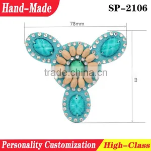 Shoes Decorative Rhinestone Patches Wooden Beads Patches Accessory thumbnail-1