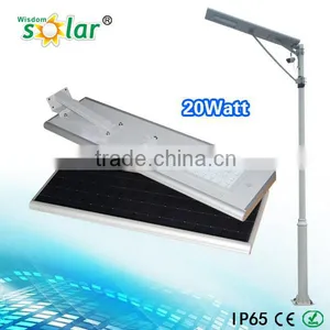 2016 New Products All in One Solar Street Light 15w-100 w Solar Intergrated Lighting With Sensor thumbnail-1