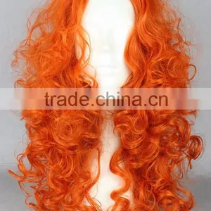 Cosplay Synthetic Costume Long Red Afro Curls Wig N379 thumbnail-2