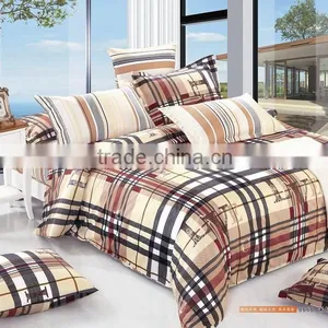 100% Cotton Check Bed Linen Duvet Cover Set/nice Print Bed Cover Set thumbnail-1
