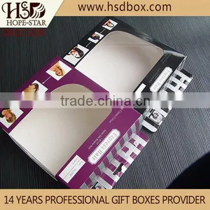 Custom Clear Window Hair Extension Packaging Box, Paper Hair Extension Packaging Wholesale thumbnail-2