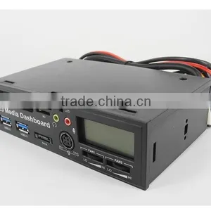 PCIe to USB 3.0 HUB USB2.0 All-in-one Card Reader 5.25 Media Dashboard Pannel thumbnail-3