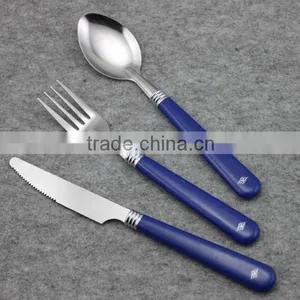 3pcs Set Plastic Handle Cutlery thumbnail-1