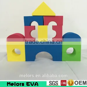 Melors Kids EVA Clolor Foam Building Blocks Toys Free Samples Mini Building Block Model, Multi-purpose Eva Block thumbnail-2