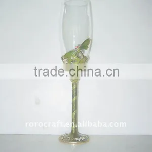 Pewter Design Wedding Champagne Flute thumbnail-1