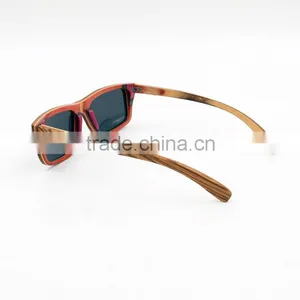 Nature Wood Surface Skateboard Wood Sunglasses 100% UV Protections Factory Outlet thumbnail-4