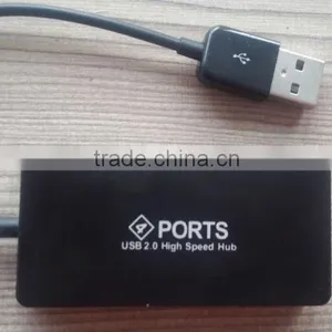 New High Speed 4 Ports USB 2.0 Hub Portable USB HUB With Line thumbnail-1