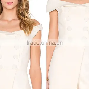 Short Sleeve Plain Solid ColourJumpsuit For Women thumbnail-5