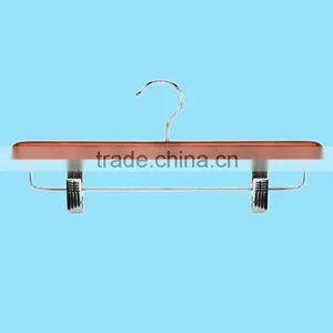 Customed Logo Natural Wooden Hanger For Clothes thumbnail-2