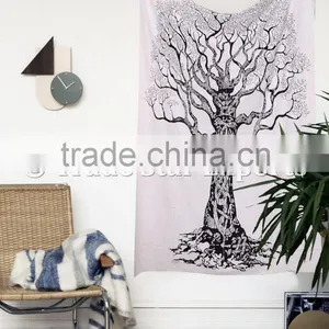 Tree Of Life Wall Art Bohemian Indian Cotton Wall Hangings Gypsy Tapestry thumbnail-1